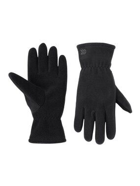 NWT All In Motion Adult Fleece Touchscreen Elastic Winter Gloves Black L / XL
